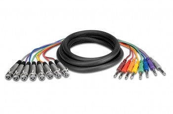 Hosa STX-804F Balanced Snake, XLR3F to 1/4 in TRS, 4 m