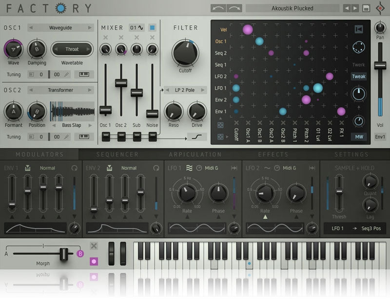 Sugar Bytes Factory Polyphonic Synthesizer Plugin