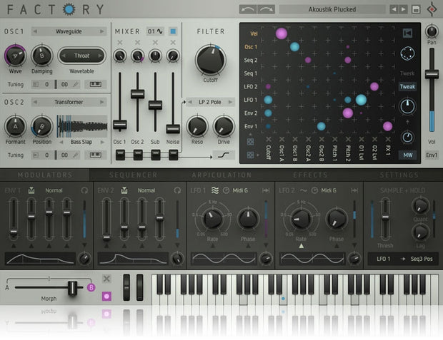 Sugar Bytes Factory Polyphonic Synthesizer Plugin