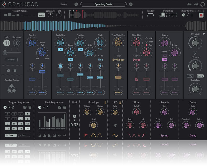 Sugar Bytes Graindad Realtime Granular FX Plugin