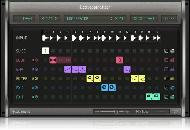 Sugar Bytes Looperator FX Matrix Plugin