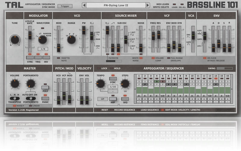 Togu Audio Line TAL BassLine 101