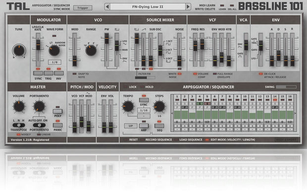 Togu Audio Line TAL BassLine 101