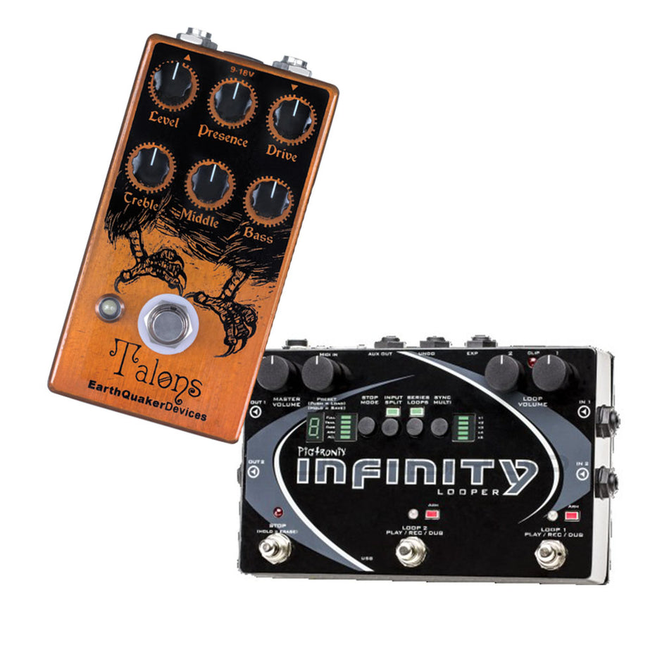 Pigtronix Infinity Looper + EarthQuaker Talons Pedal Combo