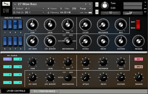 Hideaway Studio Bass Machine Kontakt Instrument