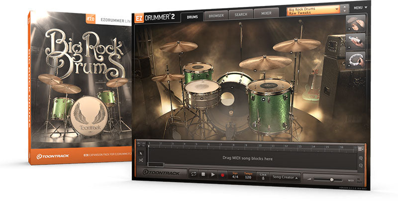 Toontrack Big Rock Drums EZX For EZdrummer 2