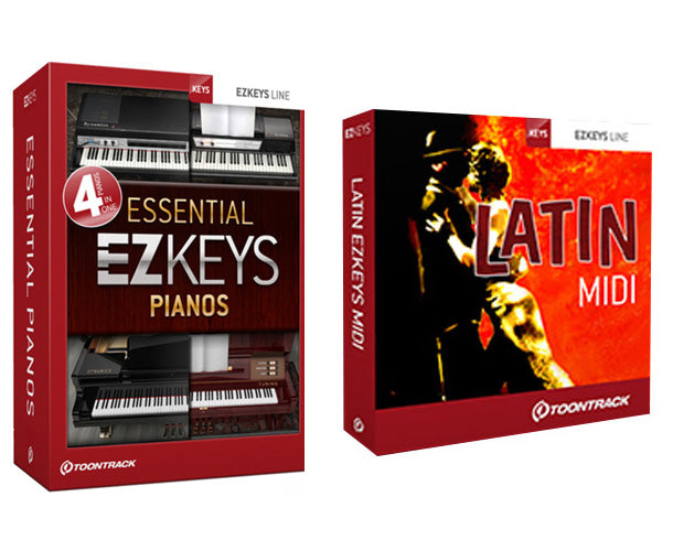 Toontrack EZkeys Essential Pianos + Latin EZkeys MIDI Bundle