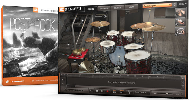Toontrack Post-Rock EZX for EZdrummer 2