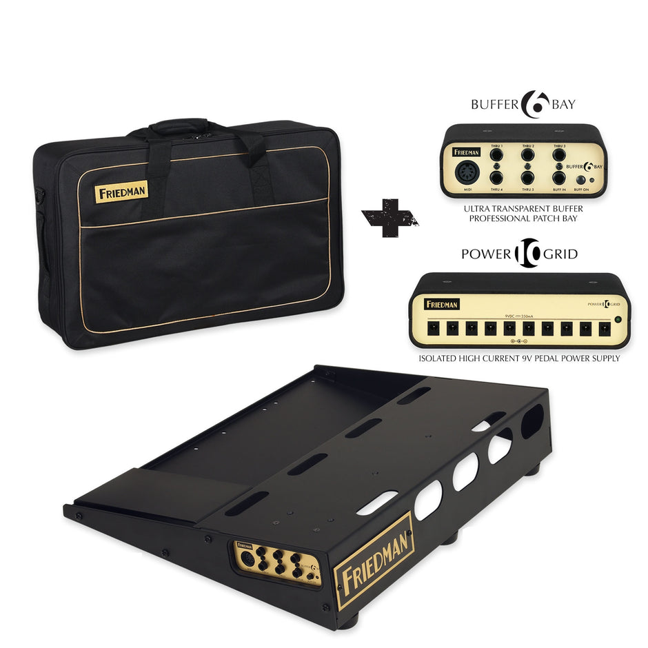 Friedman Amplification Tour Pro 1520 Platinum Pack Pedal Board With 1 Riser - Ac
