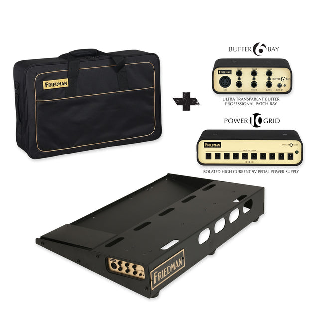 Friedman Amplification Tour Pro 1525 Platinum Pack Pedal Board With 1 Riser - Ac
