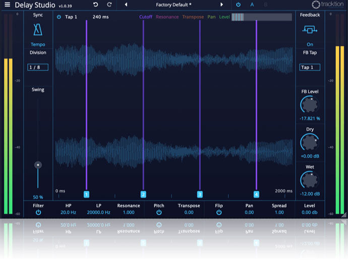 Tracktion DAW Essentials - Delay Studio