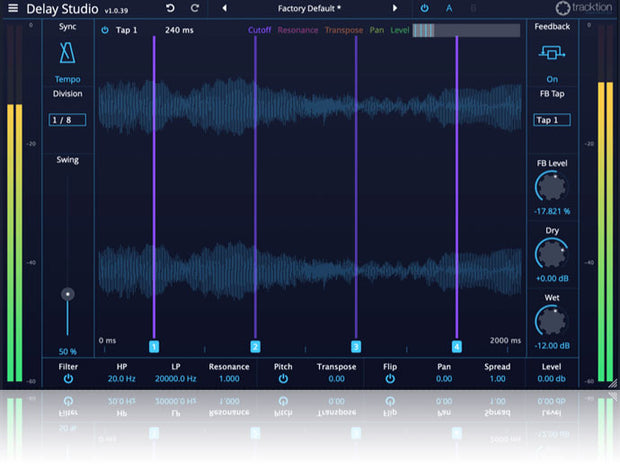 Tracktion DAW Essentials - Delay Studio