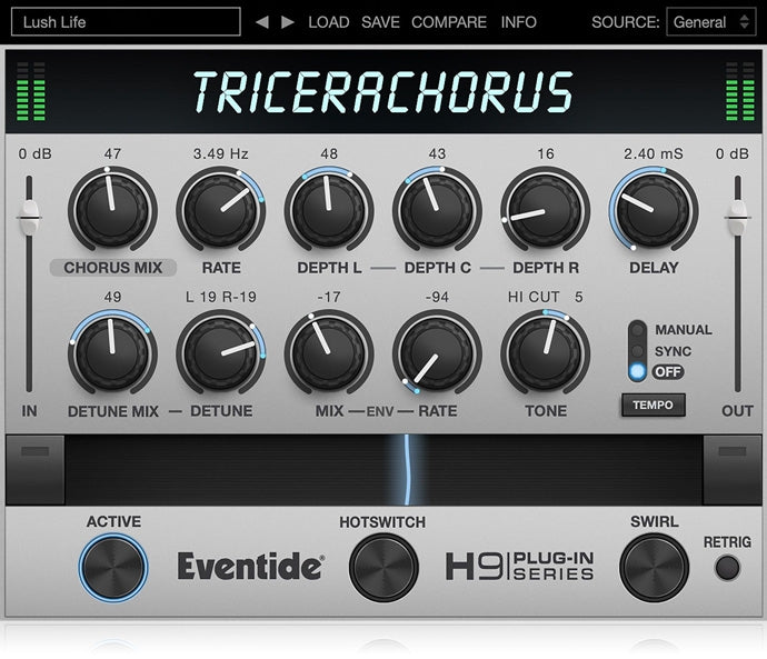 Eventide TriceraChorus Tri-Chorus + Detune Plugin