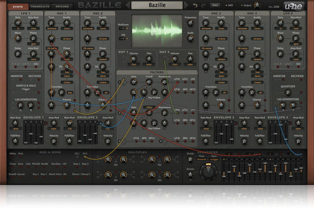 u-he Bazille Digital Modular Synthesizer Plugin