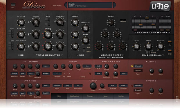 Synth Anatomy The Red DIVA Preset Library for u-he DIVA