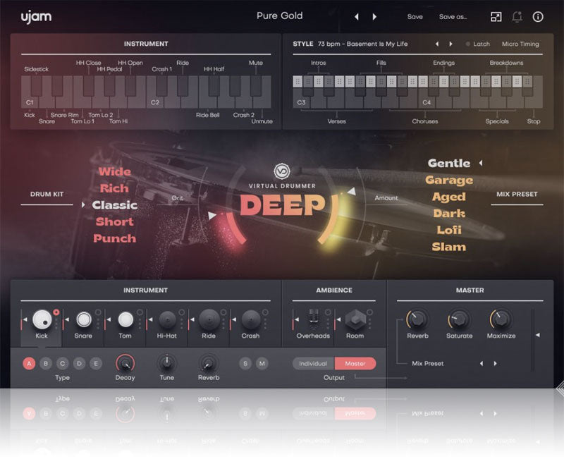 UJAM Instruments Virtual Drummer DEEP Plugin
