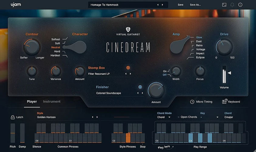 UJAM Instruments Virtual Guitarist CINEDREAM Loyalty