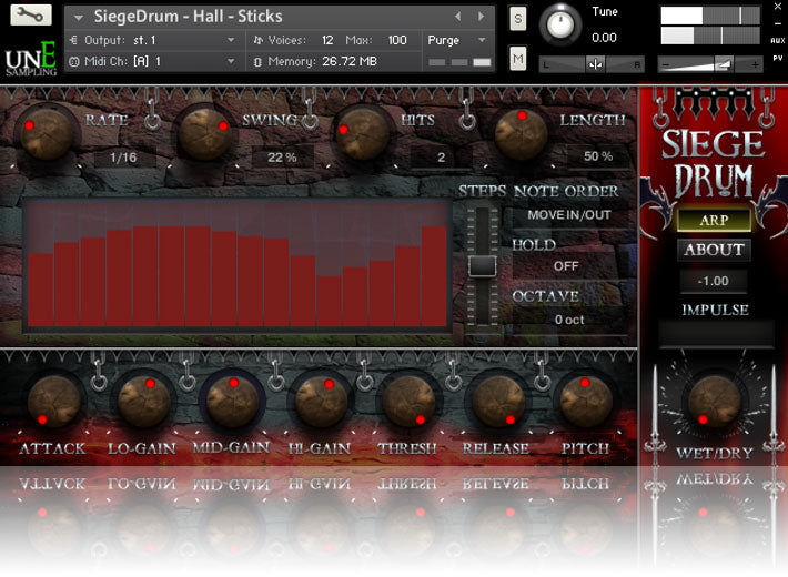 Unearthed Sampling Siege Drum Kontakt Library