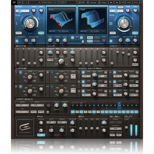 Waves Codex Wavetable Synth