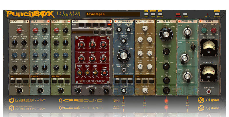 D16 PunchBox Bass Drum Synthesizer