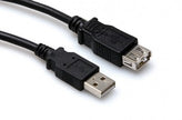 Hosa USB-205AF High Speed USB Extension Cable, Type A to Type A, 5 ft