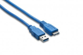 Hosa USB-303AC SuperSpeed USB 3.0 Cable, Type A to Micro-B, 3 ft
