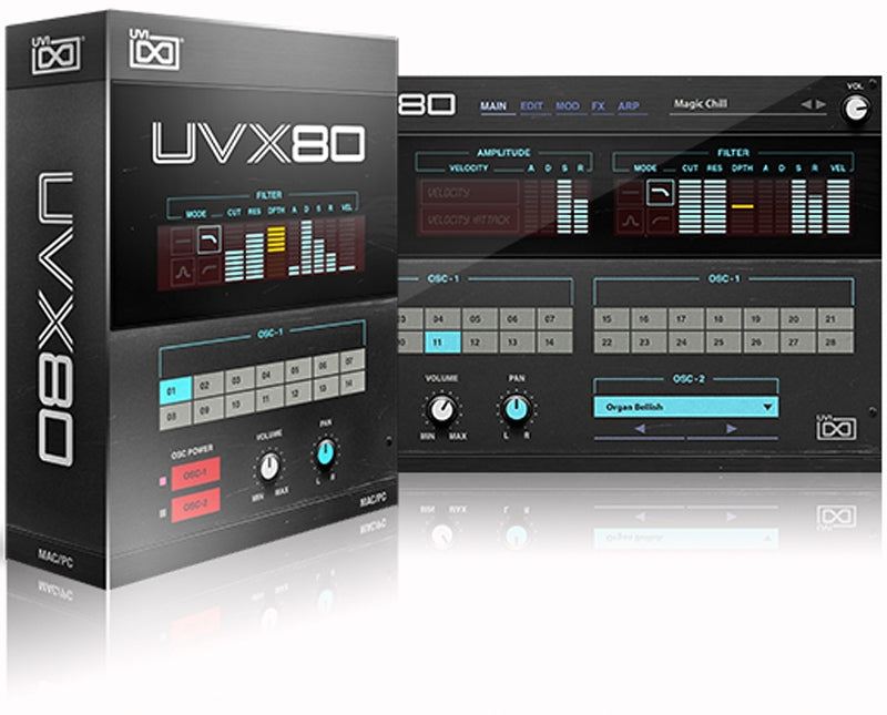 UVI UVX80 Japanese 8 Voice Analog Synth Plugin