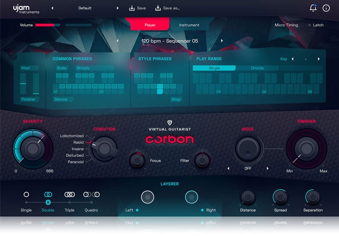 UJAM Instruments Virtual Guitarist CARBON Plugin