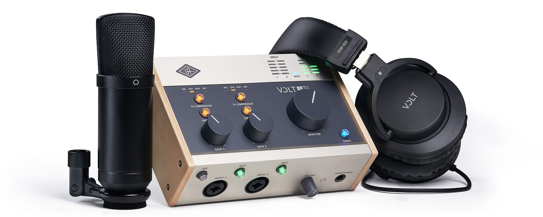 Universal Audio - Volt 276 Studio Pack with Microphone and Headphones