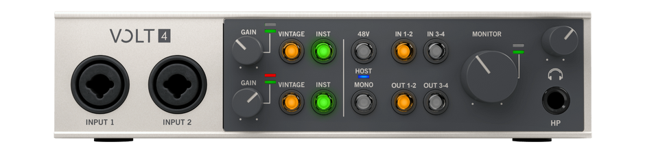Universal Audio - Volt 4 4-in/4-out USB 2.0 Audio Interface