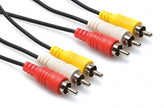 Hosa VRA-302 Composite AV Cable, RCA to Same, 2 m