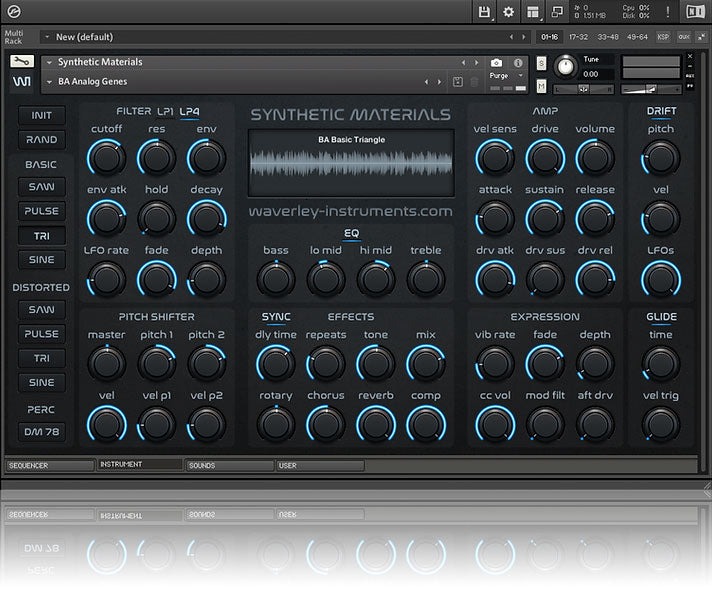 Waverley Instruments Synthetic Materials Kontakt Library