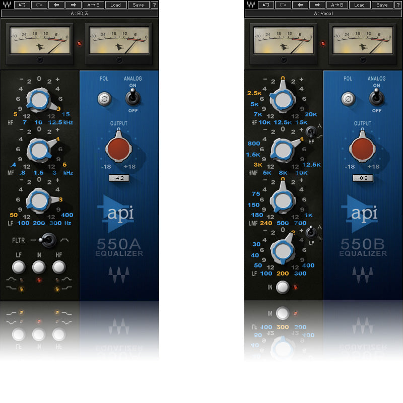 Waves API 550A + 550B EQ's Native
