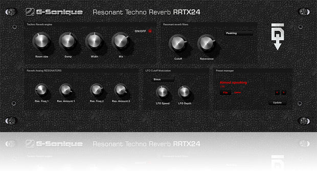 G-Sonique RRTX24 Resonant Techno Reverb