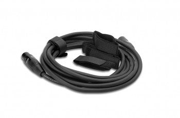 Hosa WTI-148G-100 Hook and Loop Organizer, Black, Center-pass Gap, 0.75 in x 8 in