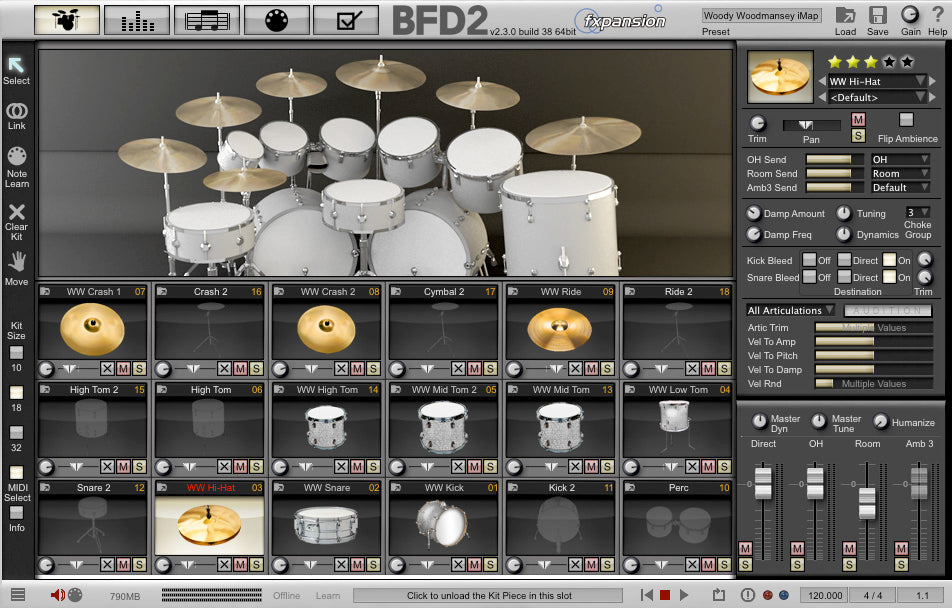 Sonic Reality EpiK DrumS - A Ken Scott Collection for BFD 2