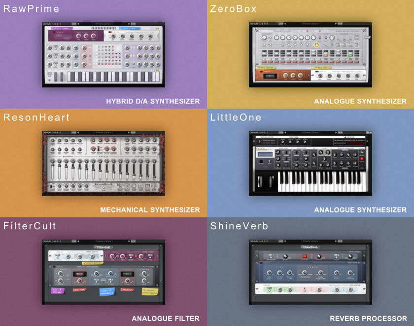Xhun Audio Complete Bundle: RawPrime | ZeroBox | Resonheart | LittleOne | IronAxe | ShineVerb | Filter Cut