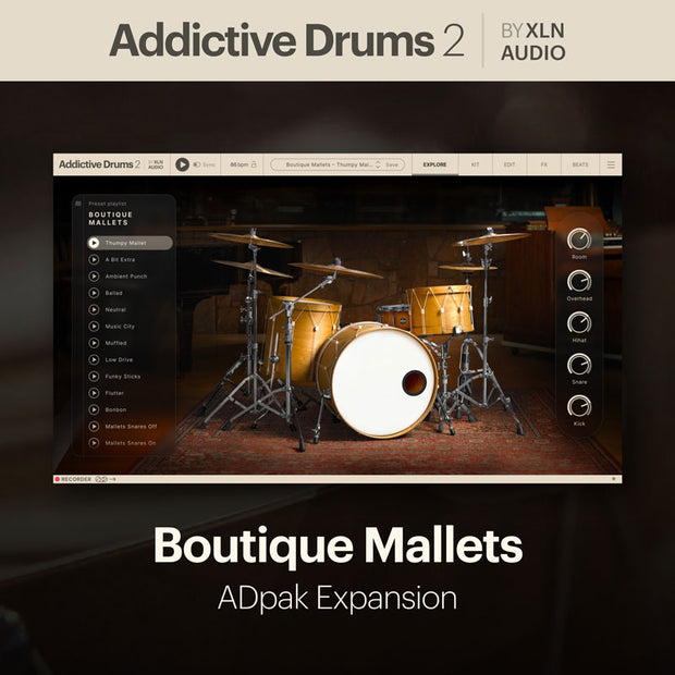 XLN Audio Addictive Drums 2: Boutique Mallets