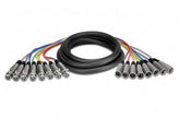 Hosa XLR-802 Balanced Snake, XLR3F to XLR3M, 2 m